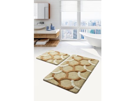 L`ESSENTIEL MAISON Set 2 prostirke za kupatilo Elegant Beige