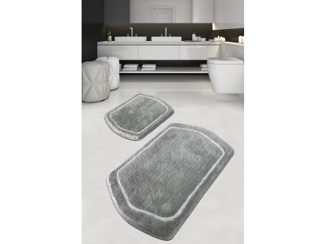 L`ESSENTIEL MAISON Set 2 prostirke za kupatilo Genom Grey
