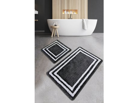 L`ESSENTIEL MAISON Set 2 prostirke za kupatilo Duplici Anthracite