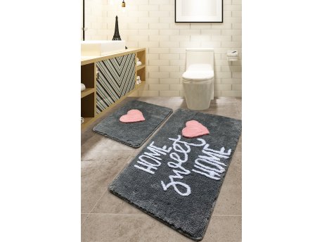 L`ESSENTIEL MAISON Set 2 prostirke za kupatilo Home Sweet Home Fume