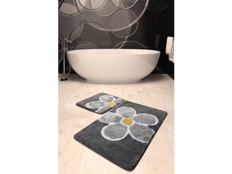 L`ESSENTIEL MAISON Set 2 prostirke za kupatilo Flower Grey