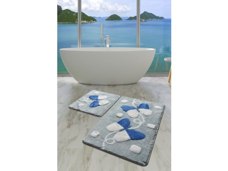 L`ESSENTIEL MAISON Set 2 prostirke za kupatilo Mari Blue