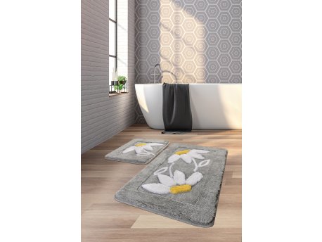 L`ESSENTIEL MAISON Set 2 prostirke za kupatilo Daisy Grey