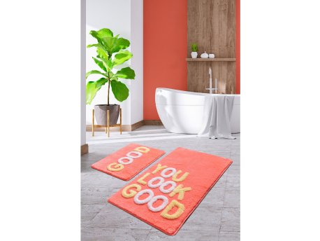 L`ESSENTIEL MAISON Set 2 prostirke za kupatilo Good Vermilion