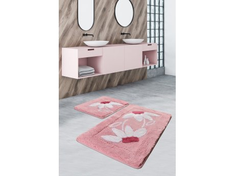 L`ESSENTIEL MAISON Set 2 prostirke za kupatilo Daisy Pink