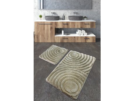 L`ESSENTIEL MAISON Set 2 prostirke za kupatilo Wave Stone