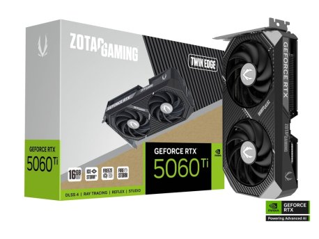 ZOTAC NVidia GeForce RTX 5060 Ti Twin Edge 16GB GDDR7 ZT-B50620E-10M