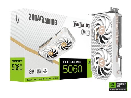 ZOTAC SVGA Zotac RTX 5060 Twin Edge OC 8GB GDDR7 White Edition, ZT-B50600Q-10M