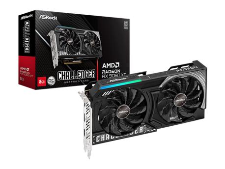 ASROCK SVGA ASrock RX 9060 XT Challenger 8GB/GDDR6/128bit/crna, RX9060XT CL 8GO