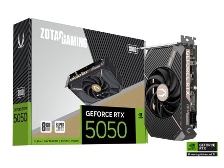 ZOTAC NVidia GeForce RTX 5050 Solo 8GB GDDR6 ZT-B50500G-10L
