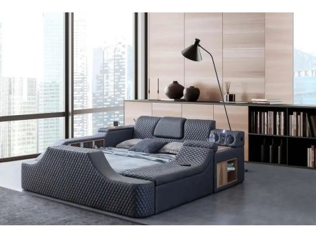 HANAH HOME Bračni krevet Escape Smart Black