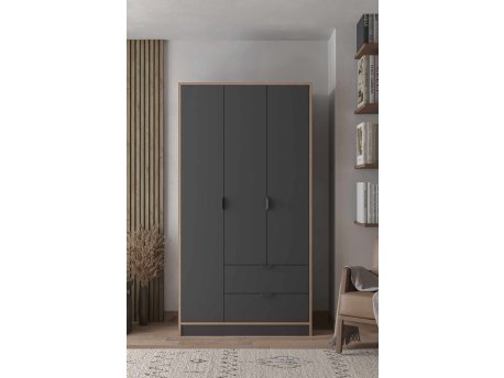 HANAH HOME Garderober Arden 3 Anthracite