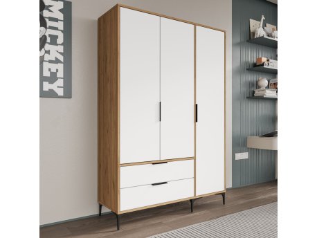 HANAH HOME Garderober Aden Drawers 120 Oak White