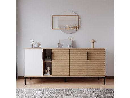 HANAH HOME Konzola Tarz White Oak