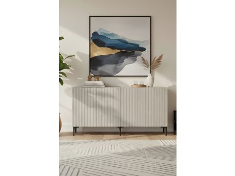 HANAH HOME Konzola Zeynep 150 White Travertine