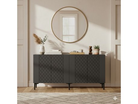 HANAH HOME Konzola Resso 150 Anthracite