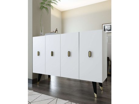 HANAH HOME Konzola 8168KM 32 White Gold