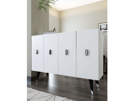 HANAH HOME Konzola 8168KM 32 White Silver