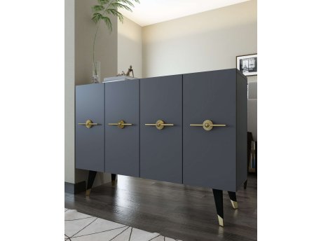 HANAH HOME Konzola 8169KM 32 Anthracite Gold