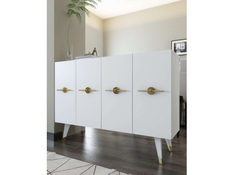 HANAH HOME Konzola 8169KM 32 White Gold