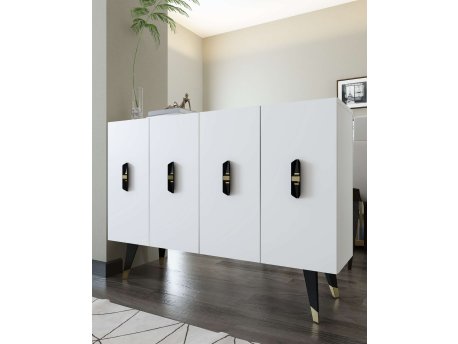 HANAH HOME Konzola 8170KM 32 White Black Gold