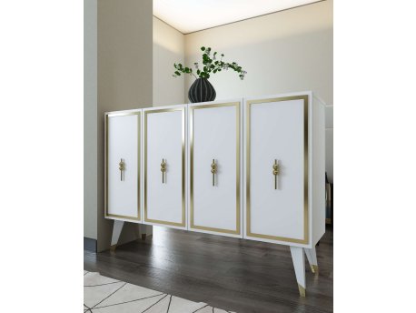 HANAH HOME Konzola 8172KM 32 White Gold