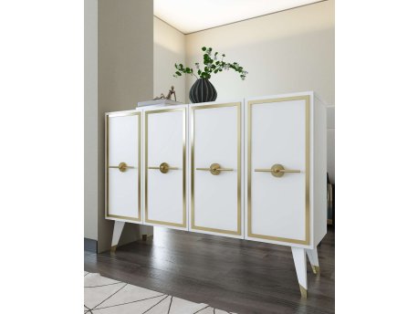 HANAH HOME Konzola 8174KM 32 White Gold