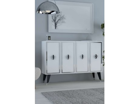 HANAH HOME Konzola 8175KM 32 White Black Silver