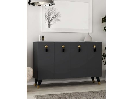 HANAH HOME Konzola 8179KM 32 Anthracite Gold