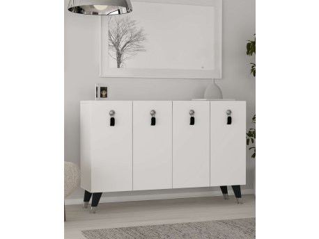 HANAH HOME Konzola 8179KM 32 White Silver