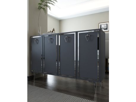 HANAH HOME Konzola 8160KM 1 Anthracite Silver