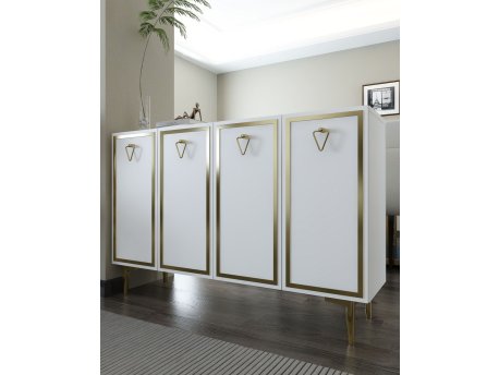 HANAH HOME Konzola 8160KM 1 White Gold