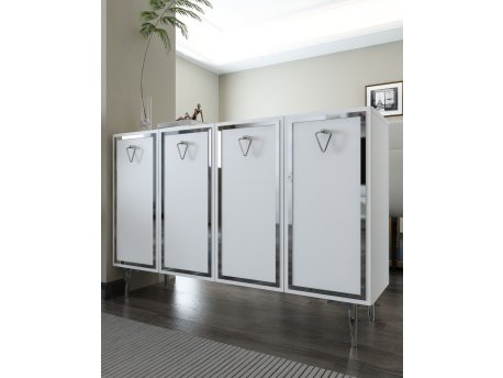 HANAH HOME Konzola 8160KM 1 White Silver