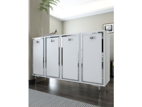 HANAH HOME Konzola 8161KM 1 White Silver