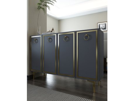 HANAH HOME Konzola 8162KM 1 Anthracite Gold