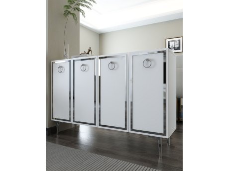 HANAH HOME Konzola 8162KM 1 White Silver