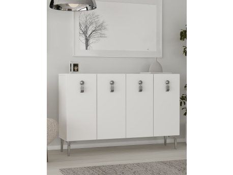 HANAH HOME Konzola 8181KM 64 White Silver
