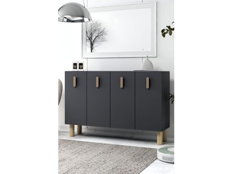 HANAH HOME Konzola 8182KM 64 Anthracite Sapphire Oak