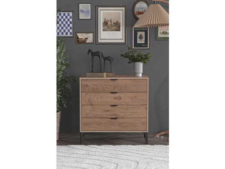 HANAH HOME Komoda Arden 4 Atlas Pine