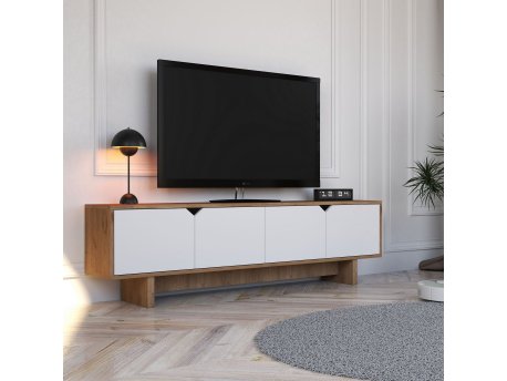 HANAH HOME TV polica Mete Oak White