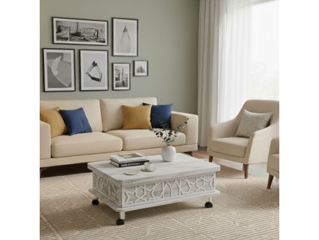 HANAH HOME Sto za dnevnu sobu Adt Antique White