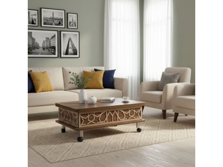 HANAH HOME Sto za dnevnu sobu Adt Walnut