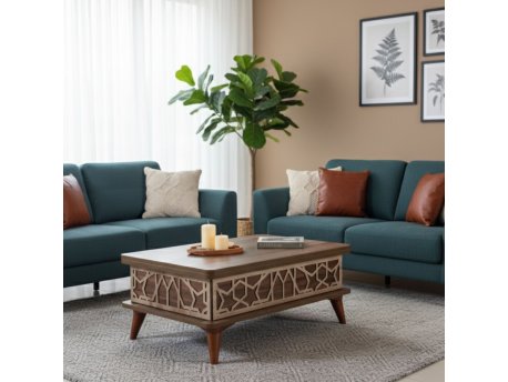 HANAH HOME Sto za dnevnu sobu Ada Walnut