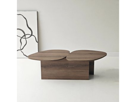 HANAH HOME Sto za dnevnu sobu Stones Walnut