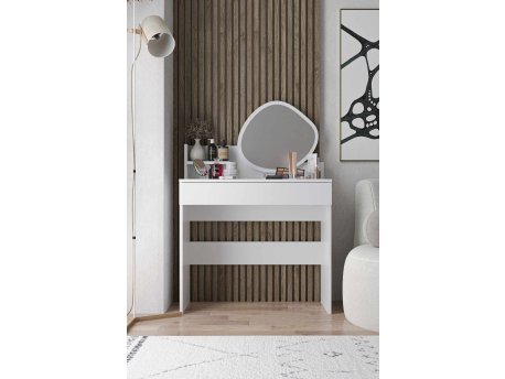 HANAH HOME Sto za šminkanje Harmony Mini Amorphous White