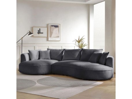 Atelier del Sofa Ugaona garnitura Venedik Left Dark Grey