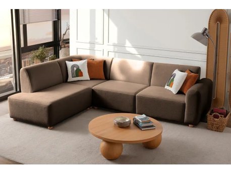 Atelier del Sofa Ugaona garnitura S Loft Left Brown