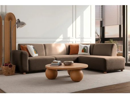 Atelier del Sofa Ugaona garnitura S Loft Right Brown