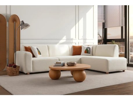 Atelier del Sofa Ugaona garnitura S Loft Right White