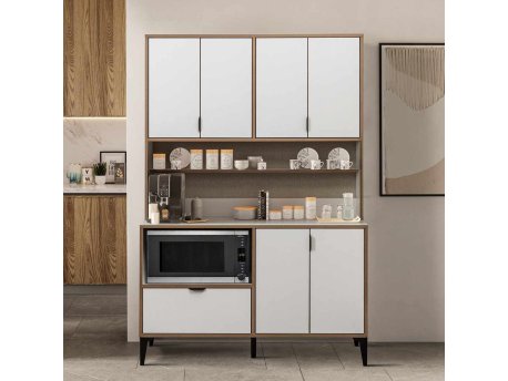 HANAH HOME Višenamenska polica za kafu Arden Coffee White